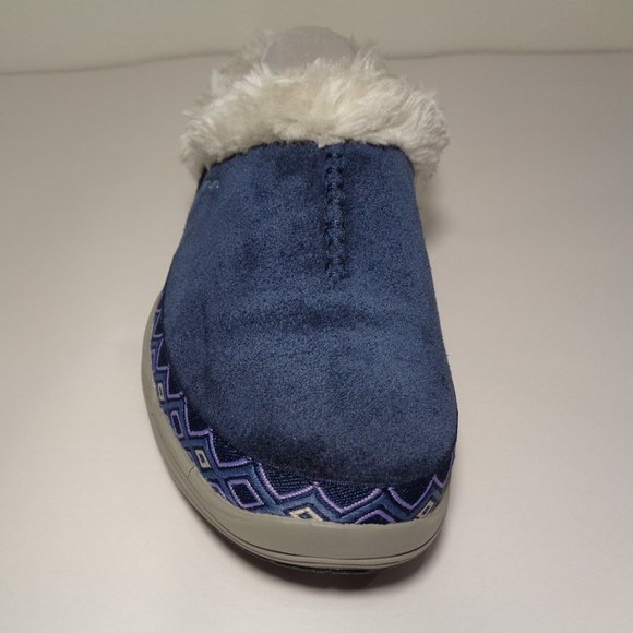 Ryka Size 7 Wide ADVENTURE Navy Suede New Clogs - Picture 5 of 13
